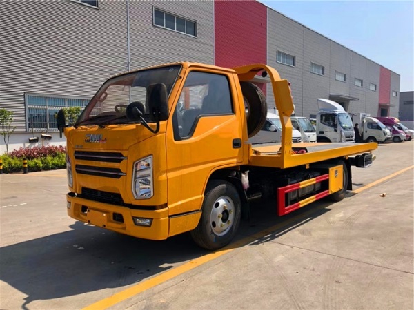 国六蓝牌江铃顺达一拖二清障车